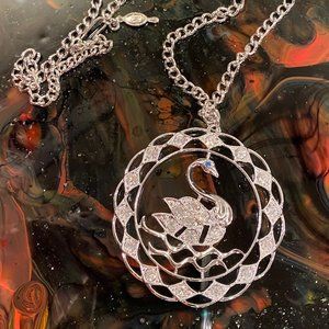 Vintage Sarah Coventry Swan Necklace